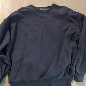 Brandy Melville Men's Deep Blue Crewneck Sweater